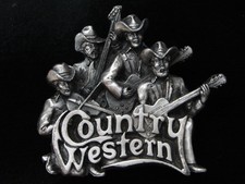 PL11138 VINTAGE 1981  COUNTRY WESTERN MUSIC  COMMEMORATIVE BERGAMOT BUCKLE