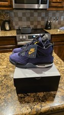Nike Air Jordan 4 Retro Lakers Imperial Purple M 7.5 FV5029-500 SAME DAY SHIP