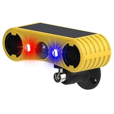 HULPPRE Solar Outdoor Motion Sensor Alarm-13 Sounds Including Dog Barking&Gun...