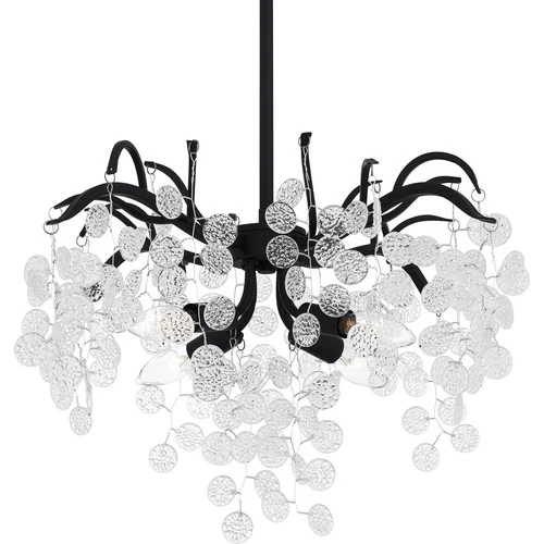 Earth Black Four Light Pendant from the Maple Collection - Picture 5 of 6