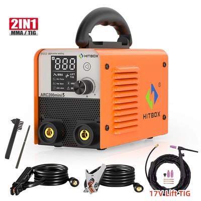 2-in-1 MMA LIFT WIG-Schweißgerät Ultra Mini-Löt-Inverter LED-Digitalanzeige IGBT