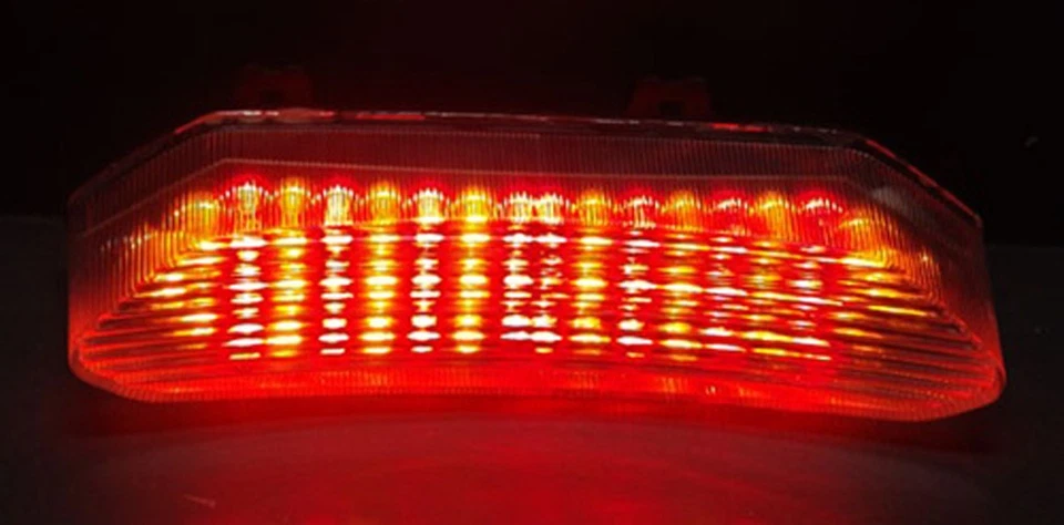 Integrated LED TailLight Turn Signals for Yamaha YZF 1000 R1 2002-2003 Clear E Foto 4 de 4