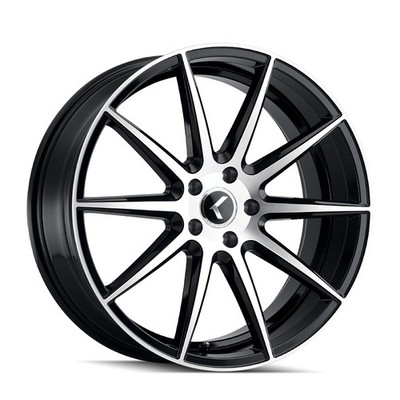 Kraze Wheels KR194 Cosmos 20x8.5 +38 Gloss Black Machined 5x114.3 5x4.5 (QTY 4)