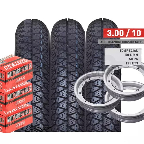 Trois Pneus MICHELIN Acs 2.75-9 35J Piaggio Vespa Lambretta Trois Pneus MICHELIN Acs 2.75-9 35J Piaggio Vespa Lambretta