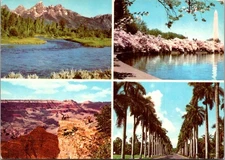 Exxon Travel Club Postcard Pak USA Scenic Views 1970s Chrome Dexter Press