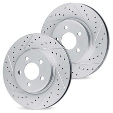 R1 Concepts Rear Brake Rotors For 1997-2005 Acura NSX| Drilled Slotted Disc