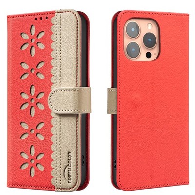 Flower Leather Flip Wallet Case For Various Phone Card Stand Magnetic Bag Cover