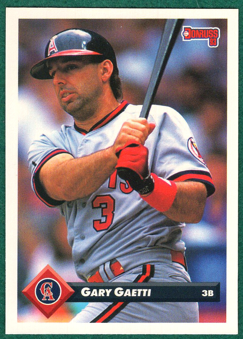 Gary Gaetti - 1993 Donruss #517 - California Angels Baseball Card