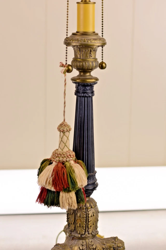 Antique Bronze Lamp, Circa 1920 - Image 4 of 4