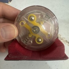 Vintage YOMEGA The Original Yo-Yo with a BRAIN - Clear Yellow w/ Box Case