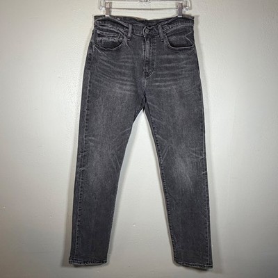 Levi's Premium 502 Taper Jeans Mens 33x34 Faded Black Stretch 29507-0774