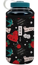 BotlSok Water Bottle Sleeve Insulated Neoprene Cover Heart  Soul 32oz Nalgene