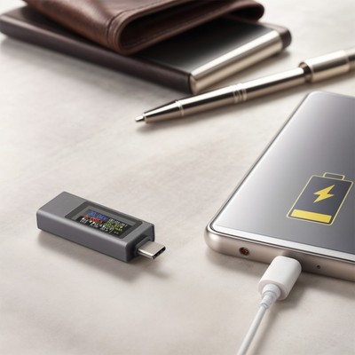 Capacity Record Type-C Voltage Meter 2302C USB Meter Bidirectional Current Test