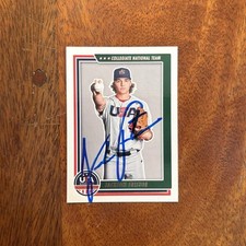 Jackson Fristoe Autographed 2022 Panini USA Stars & Stripes Signed Card #9
