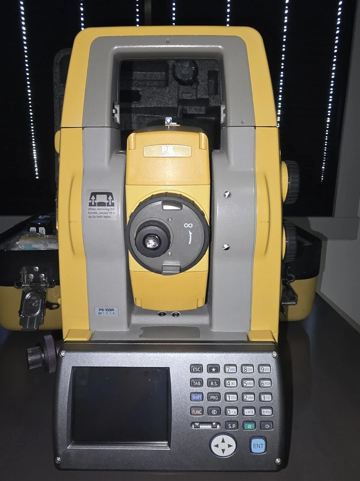 Topcon PS103A Robotic Total Station Callibrated New Batteries Great Condition  - Image 2 of 4