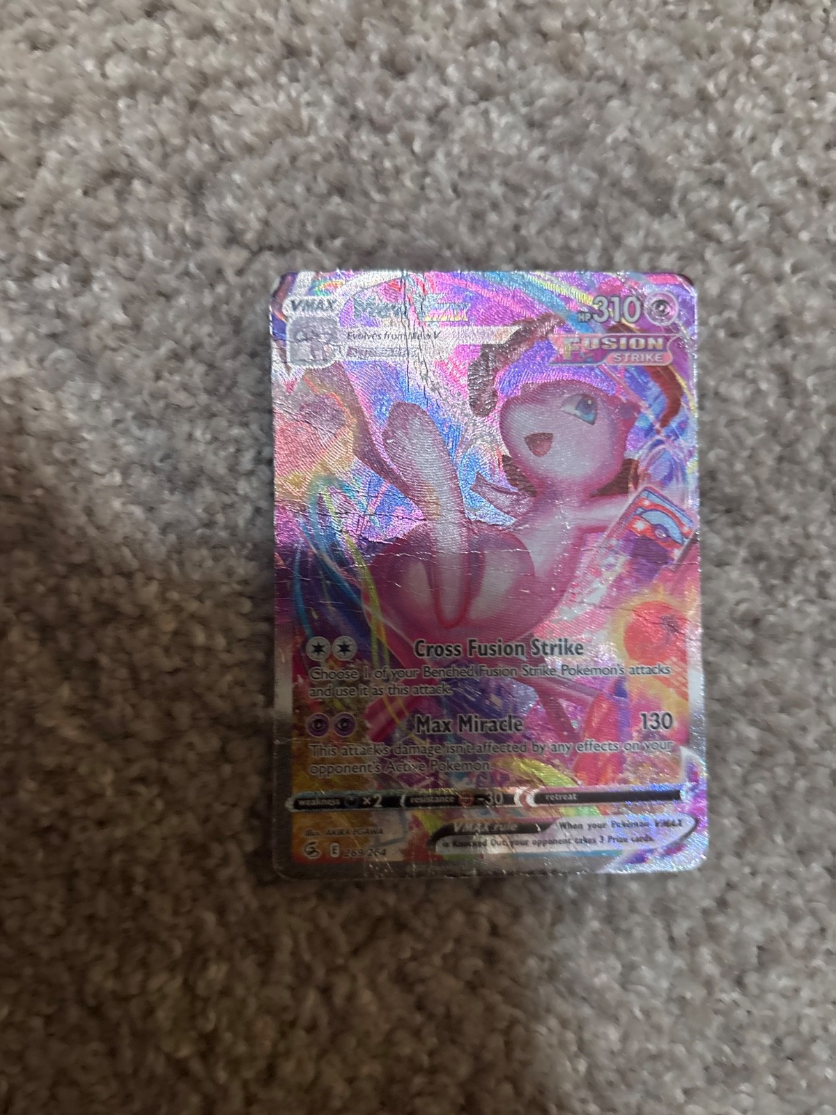 Mew VMAX (Alternate Art Secret) 269/264 Swsh08: Fusion Strike Holo6767