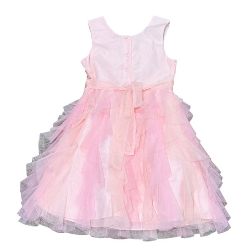 Jona Michelle Girls Pink Floral Sequin Tulle Dress Party Occasion NEW - Picture 5 of 7