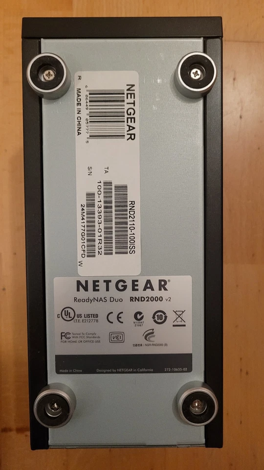 Netzwerkspeicher Netgear ReadyNAS Duo RND2000 v2 + 2 Festplatten (1 TB) - Bild 3 von 4