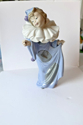 Vtg NAO By Lladro Circus Dreamer 1988 Retired Clown Statue Figure