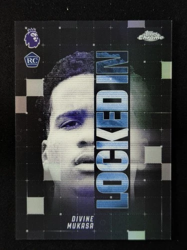 2026 Topps Chrome EPL DIVINE MUKASA SP Rookie RC Locked In Man City #LI-32