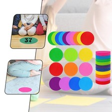 100Pcs Carpet Dots Markers Floor Markers Round 10cm Personal Floor Circles Spots