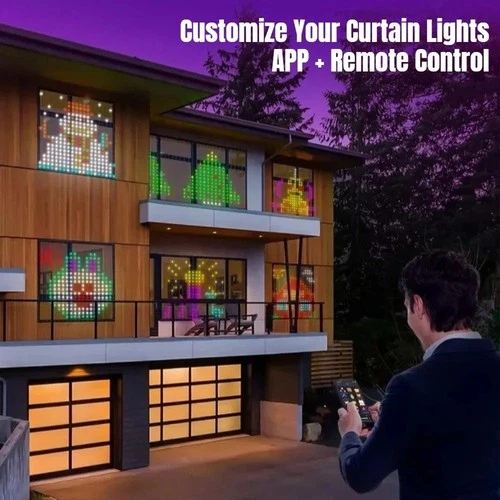 Smart LED Curtain Light Fairy App Control Music Sync Waterproof Christmas Decor - Picture 4 of 7