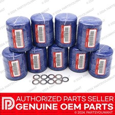 GENUINE OEM HONDA OIL FILTER 9 PACK w / WASHERS 15400-PLM-A02 + 94109-14000