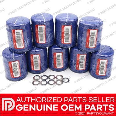 #ad GENUINE OEM HONDA OIL FILTER 9 PACK w WASHERS 15400 PLM A02 94109 14000 $89.99