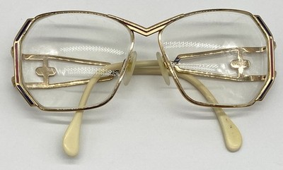 Cazal 225 Frames Only Vintage 1980's Germany Geometric Metal 56 13