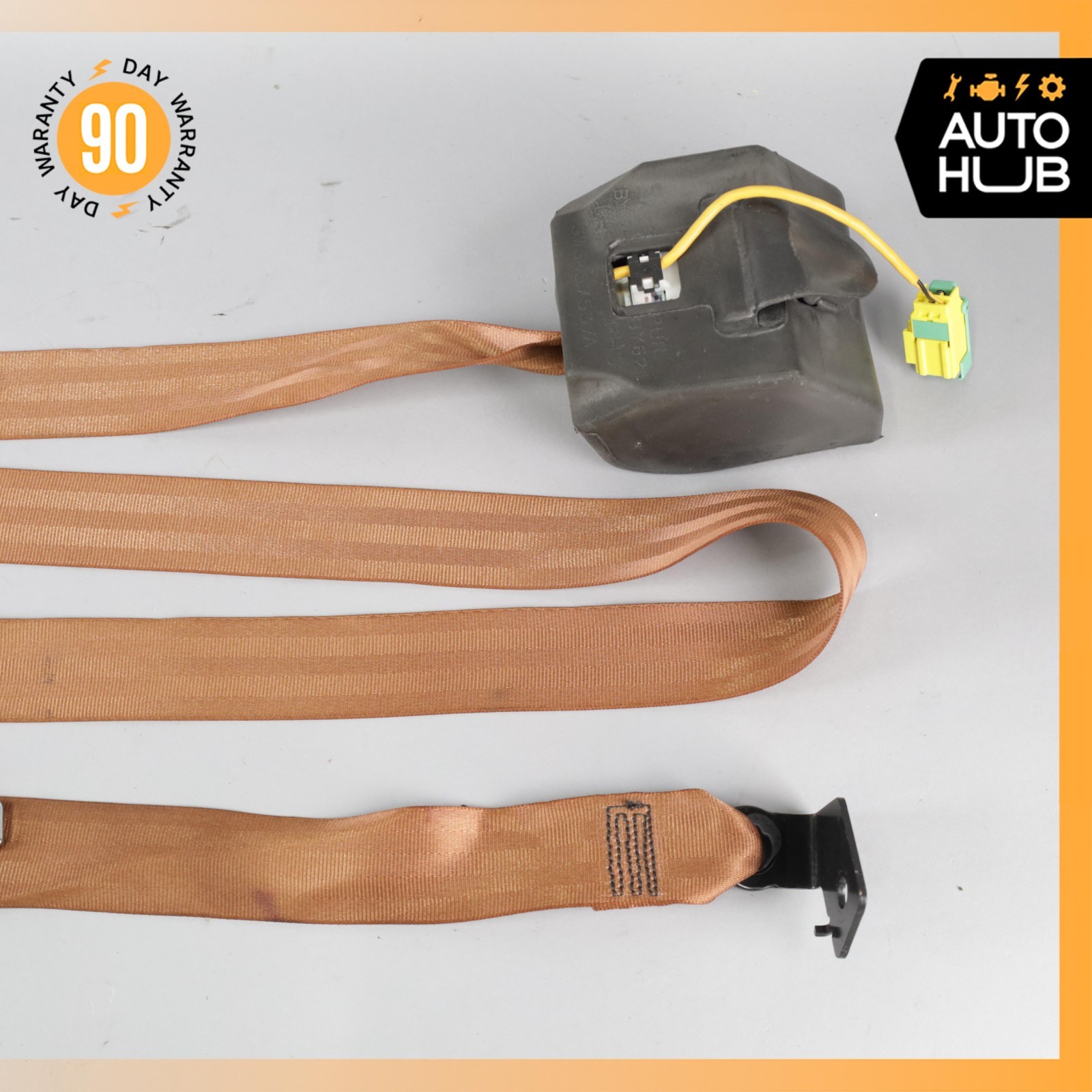 03-10 Bentley Continental GT Coupe Rear Left Driver Side Seat Belt Brown OEM