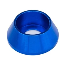 [60PCS] M5 Cone Cup Counterbore Washers, Anodized Aluminum Alloy, Head Blue 