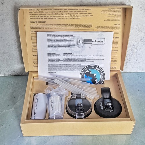 Epic Water Filters The Answer | Water Bottle Filter System USA Made Filter 99.9%