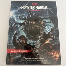 Dungeons  Dragons D D Monster Manual Hardcover Book 5th Edition 2014 Very Good