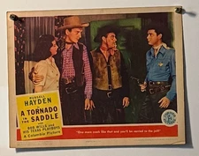 Russell Hayden A Tornado In The Saddle 11x14 Lobby Card Columbia Pictures Rare
