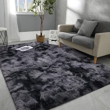 Hutha 9x12 Large Area Rugs for Living Room, Super Soft Fluffy Modern Bedroom ...