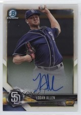 2018 Bowman Chrome Prospect Logan Allen #CPA-LA Auto 6fs