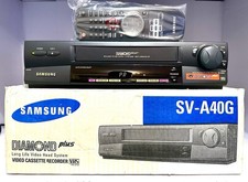 Samsung SV-A40G HDMI VHS VCR Multi-System PAL NTSC MESECAM Bundle New Boxed
