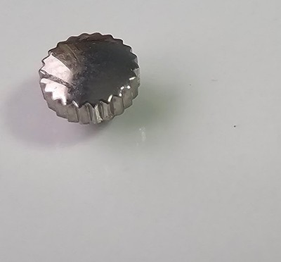 Nos vintage Crown ø 3,5 mm TAP 0,9 mm watch spare parts Silver height 1,4 mm