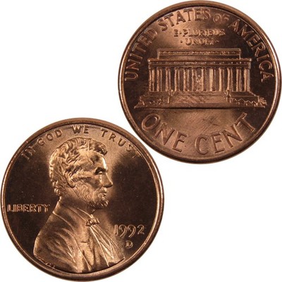 1992 D Lincoln Memorial Cent BU Uncirculated Penny 1c Coin | eBay