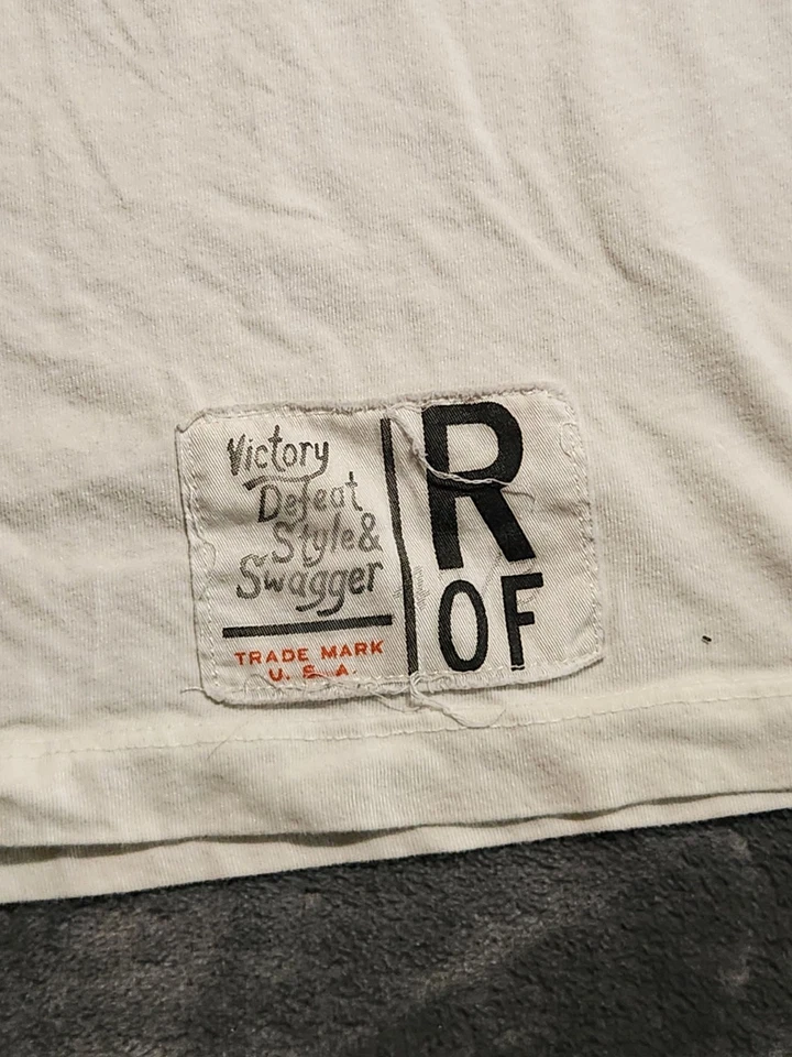 Camisa masculina Roots of Fight extra grande branca Elvis Tiger Man estampa gráfica Z* - Imagem 4 de 4