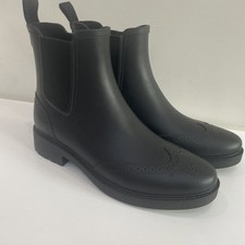 Ralph Lauren Women's UK 6 EU 39 Rubber Wellie Boots Preslie Brogue - UNWORN