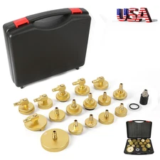 Brake Fluid Bleeder Adapter Kit 17PCS Automotive Master Cylinder Adapters Caps