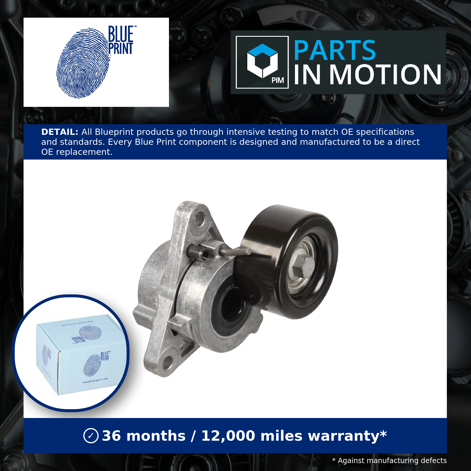 BLUE PRINT ADBP960000 V-Ribbed Belt Belt Tensioner Fits Nissan Navara Pathfinder - Image 2