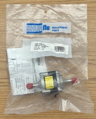 Shurflo Water Pressure Reducing Valve 65 PSI 3/8'' Barb SS Fittings 183-165-01