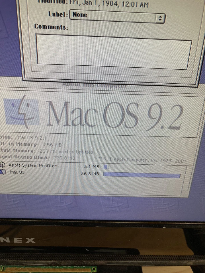 Apple Power Mac G4 M5183 450MHz 256GB RAM 80GB HDD With Pro Keyboard M7803 - Image 2 of 4