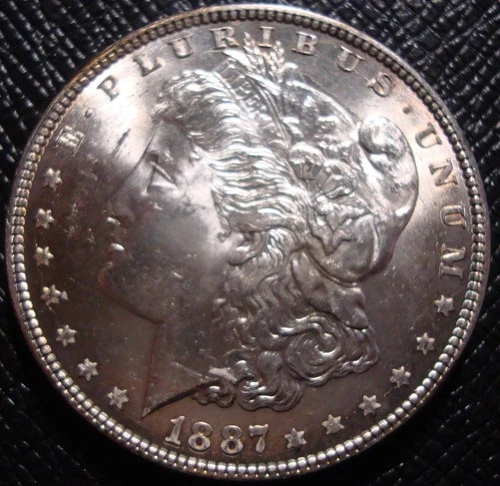 Gorgeous 1887-P Morgan Silver Dollar - Gem BU - Blast White