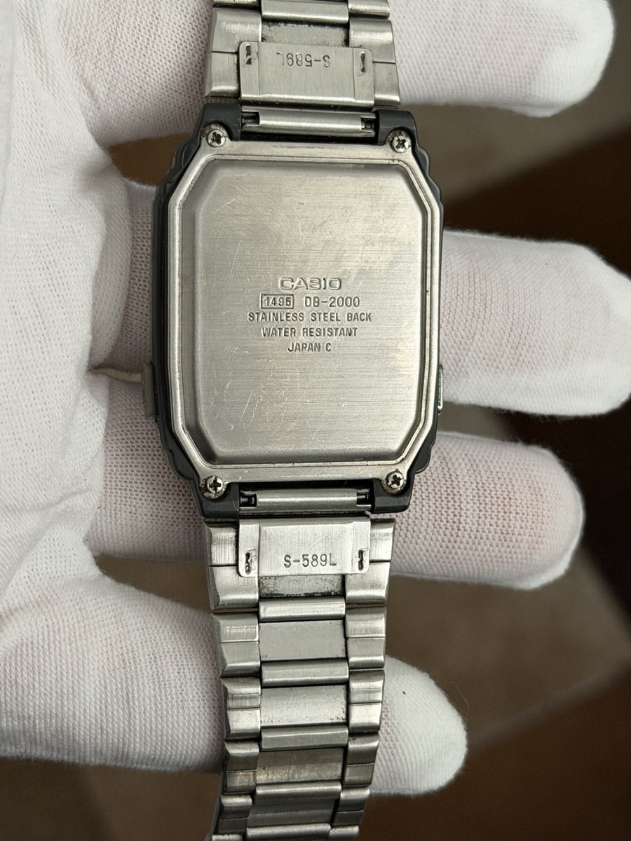 Rare Vintage Casio Hotbiz Memory Protect DB-2000 Men's Digital