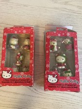 Hello Kitty 5 Piece Christmas Ornament Set 2007 Sanrio 2 Sets Collectible
