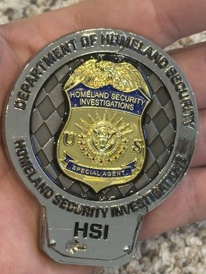  HSI DEA CHALLENGE COIN  Handcuff EL Dorado Task force.