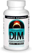 Source Naturals DIM, Diindolylmethane 200mg with BioPerine 60 TABS